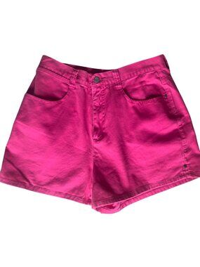 Vintage 90s NY Jeans Pink Denim Shorts Womens 14 High Waisted 33in Waist
